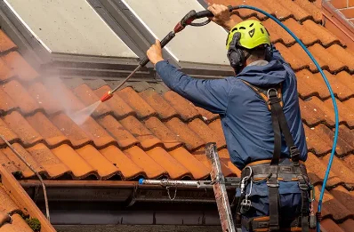 Démoussage et hydrofuge de toiture à Figarol
